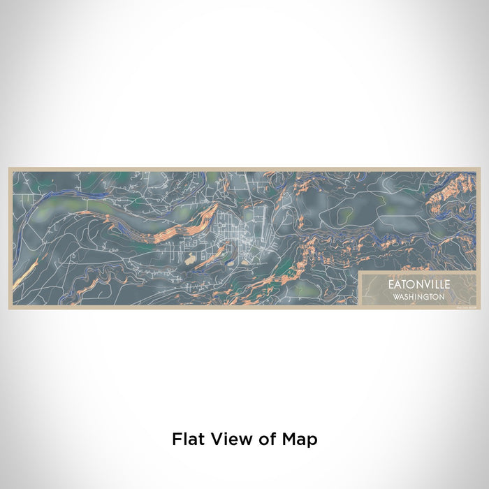 Flat View of Map Custom Eatonville Washington Map Enamel Mug in Afternoon