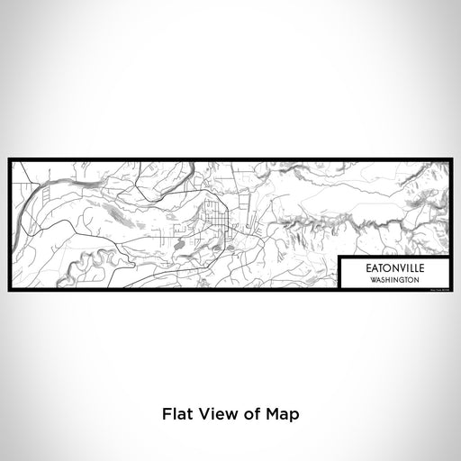 Flat View of Map Custom Eatonville Washington Map Enamel Mug in Classic