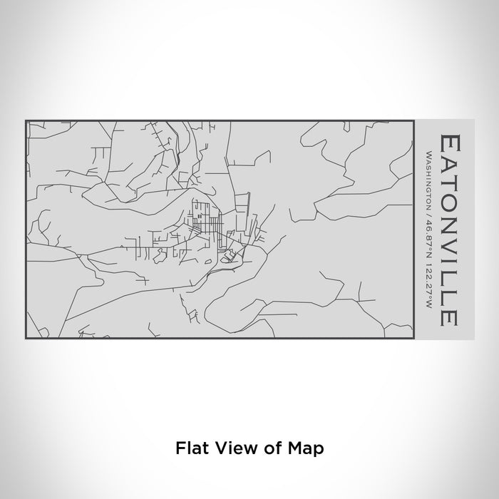 Rendered View of Eatonville Washington Map Engraving on 17oz Stainless Steel Insulated Cola Bottle