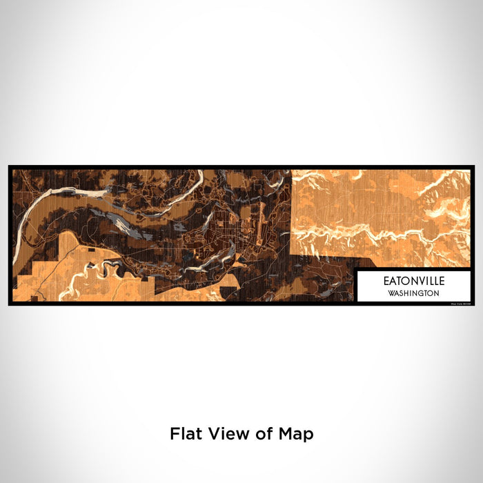 Flat View of Map Custom Eatonville Washington Map Enamel Mug in Ember