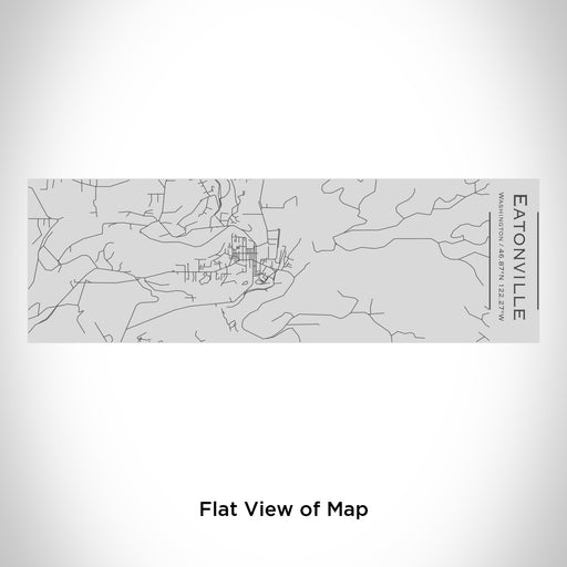 Rendered View of Eatonville Washington Map Engraving on 10oz Stainless Steel Insulated Cup with Sipping Lid