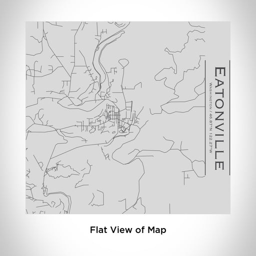 Rendered View of Eatonville Washington Map Engraving on 17oz Stainless Steel Insulated Tumbler