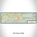 Flat View of Map Custom Eatonville Washington Map Enamel Mug in Woodblock