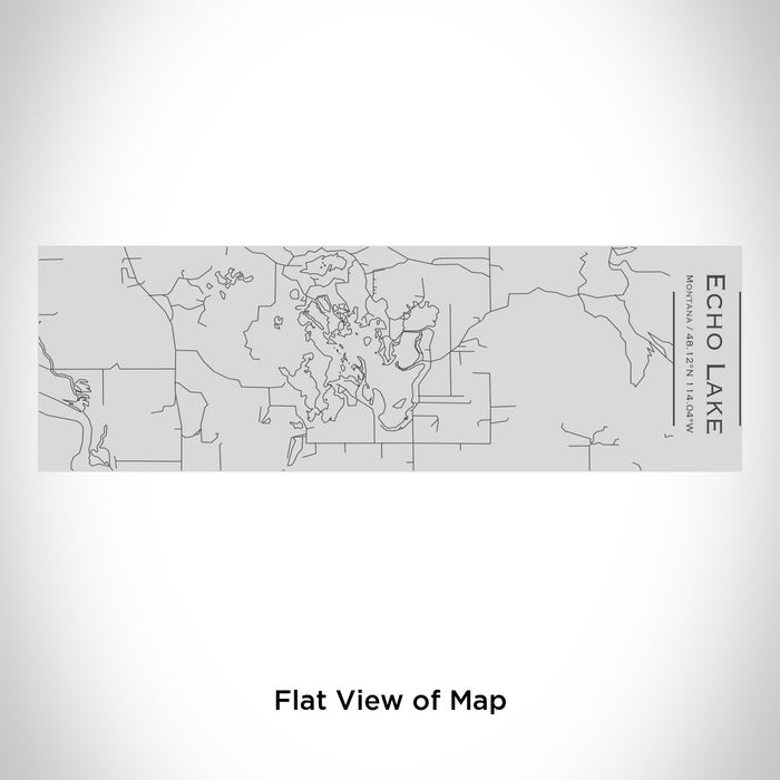 Rendered View of Echo Lake Montana Map Engraving on 10oz Stainless Steel Insulated Cup with Sipping Lid