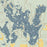 Echo Lake Montana Map Print in Woodblock Style Zoomed In Close Up Showing Details