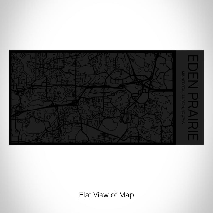 Rendered View of Eden Prairie Minnesota Map on 17oz Stainless Steel Insulated Cola Bottle in Stainless in Matte Black