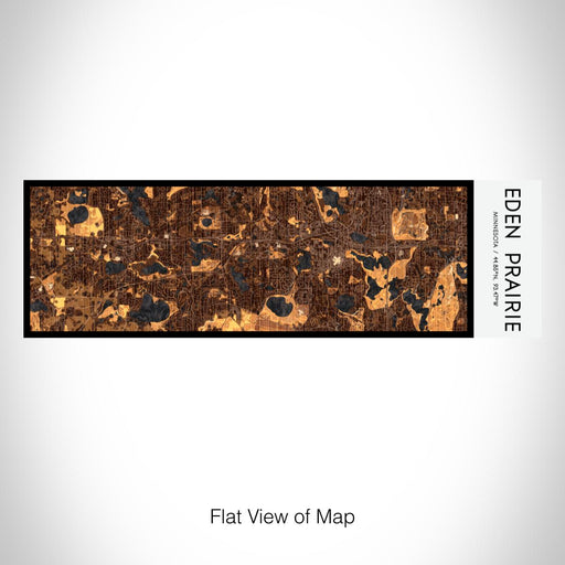 Rendered View of Eden Prairie Minnesota Map on 10oz Stainless Steel Insulated Cup in Ember with Sliding Lid
