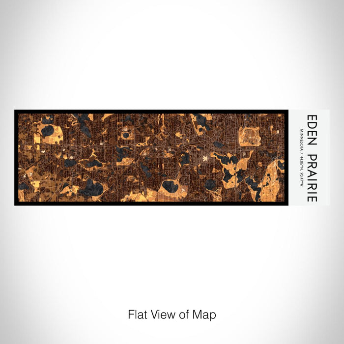 Rendered View of Eden Prairie Minnesota Map on 10oz Stainless Steel Insulated Cup in Ember with Sliding Lid