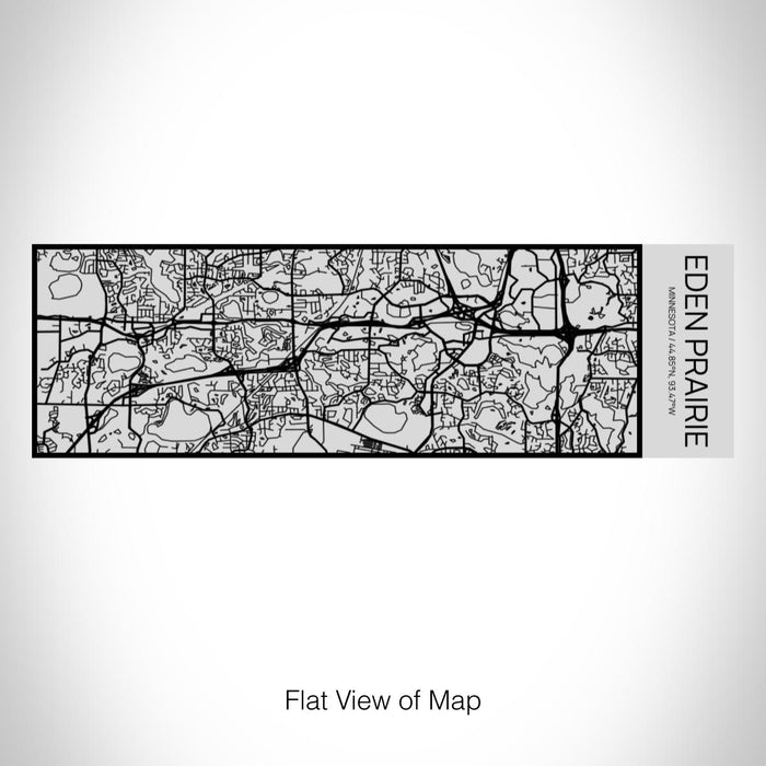 Rendered View of Eden Prairie Minnesota Map on 10oz Stainless Steel Insulated Cup with Sipping Lid