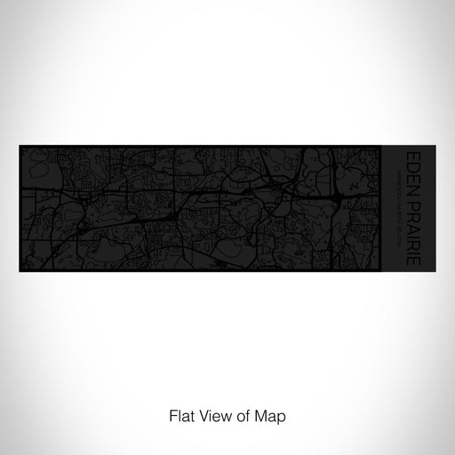 Rendered View of Eden Prairie Minnesota Map on 10oz Stainless Steel Insulated Cup in Matte Black with Sliding Lid