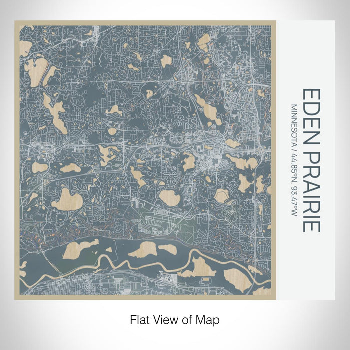 Rendered View of Eden Prairie Minnesota Map on 17oz Stainless Steel Insulated Tumbler in Afternoon Map Style