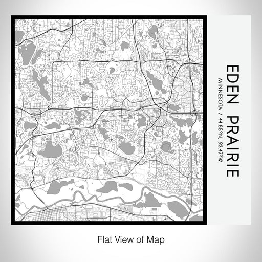 Rendered View of Eden Prairie Minnesota Map on 17oz Stainless Steel Insulated Tumbler in Classic Map Style