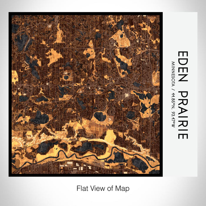 Rendered View of Eden Prairie Minnesota Map on 17oz Stainless Steel Insulated Tumbler in Ember Map Style