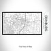 Rendered View of Edinburg Texas Map on 17oz Stainless Steel Insulated Bottle with printed classic style map