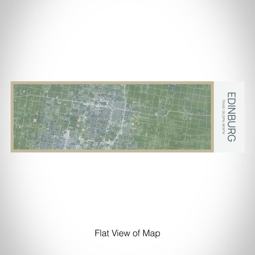 Rendered View of Edinburg Texas Map on 10oz Stainless Steel Insulated Cup in Afternoon with Sliding Lid