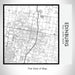Rendered View of Edinburg Texas Map on 17oz Stainless Steel Insulated Tumbler in Classic Map Style