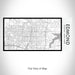 Rendered View of Edmond Oklahoma Map on 17oz Stainless Steel Insulated Bottle with printed classic style map