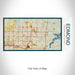 Rendered View of Edmond Oklahoma Map on 17oz Stainless Steel Insulated Bottle with printed woodblock style map