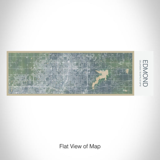 Rendered View of Edmond Oklahoma Map on 10oz Stainless Steel Insulated Cup in Afternoon with Sliding Lid
