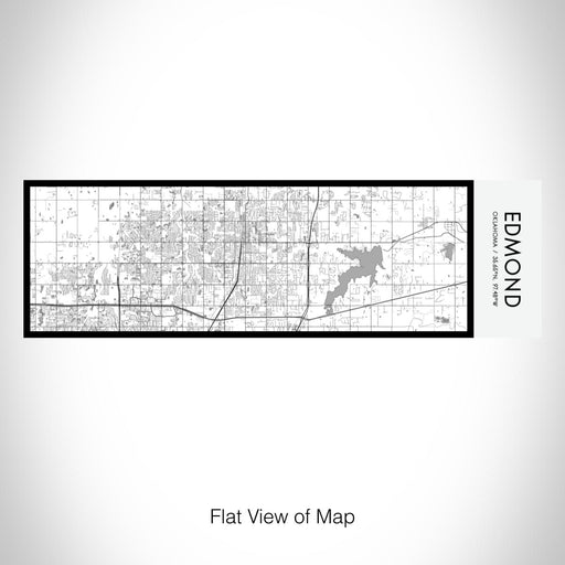 Rendered View of Edmond Oklahoma Map on 10oz Stainless Steel Insulated Cup in Classic with Sliding Lid