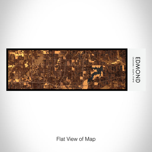 Rendered View of Edmond Oklahoma Map on 10oz Stainless Steel Insulated Cup in Ember with Sliding Lid