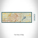 Rendered View of Edmond Oklahoma Map on 10oz Stainless Steel Insulated Cup in Woodblock with Sliding Lid
