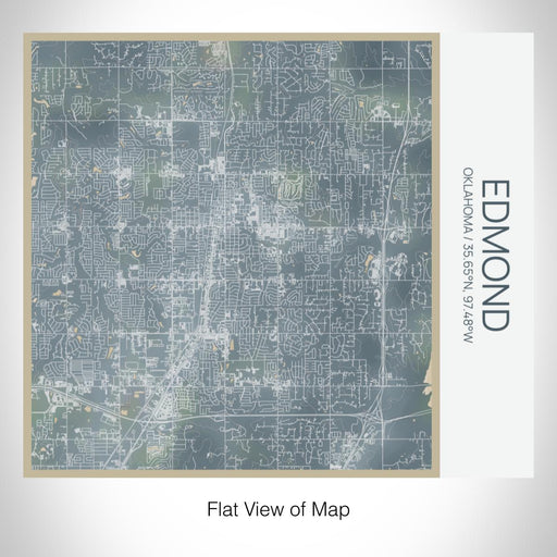 Rendered View of Edmond Oklahoma Map on 17oz Stainless Steel Insulated Tumbler in Afternoon Map Style
