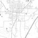 Eldon Missouri Map Print in Classic Style Zoomed In Close Up Showing Details