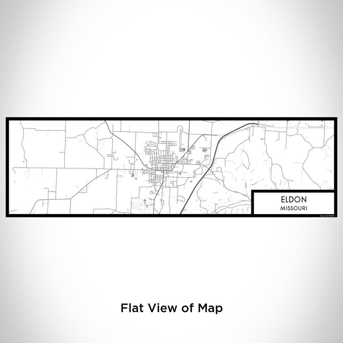 Flat View of Map Custom Eldon Missouri Map Enamel Mug in Classic