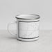 Left View Custom Eldon Missouri Map Enamel Mug in Classic