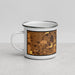 Left View Custom Eldon Missouri Map Enamel Mug in Ember