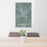 24x36 Elizabethtown Kentucky Map Print Portrait Orientation in Afternoon Style Behind 2 Chairs Table and Potted Plant