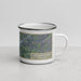 Right View Custom Elizabethtown Kentucky Map Enamel Mug in Afternoon