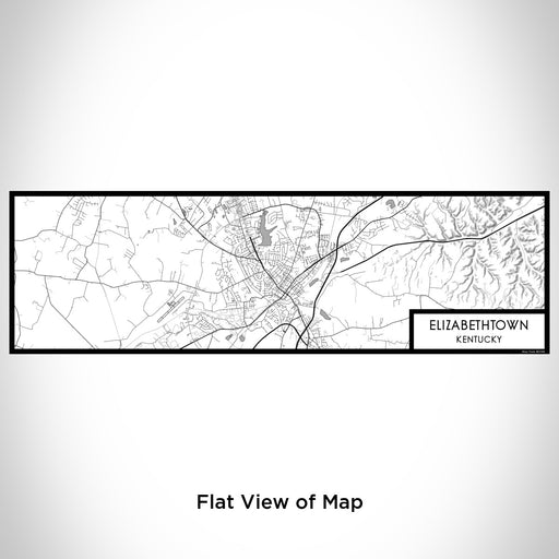 Flat View of Map Custom Elizabethtown Kentucky Map Enamel Mug in Classic