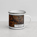 Right View Custom Elizabethtown Kentucky Map Enamel Mug in Ember