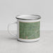 Left View Custom Elk City Oklahoma Map Enamel Mug in Afternoon