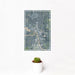 12x18 Elk River Minnesota Map Print Portrait Orientation in Afternoon Style With Small Cactus Plant in White Planter