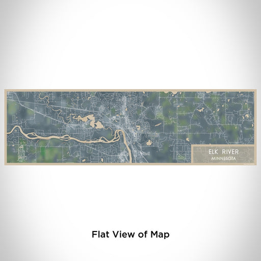 Flat View of Map Custom Elk River Minnesota Map Enamel Mug in Afternoon
