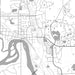 Elk River Minnesota Map Print in Classic Style Zoomed In Close Up Showing Details