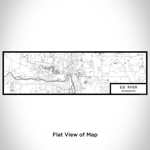 Flat View of Map Custom Elk River Minnesota Map Enamel Mug in Classic