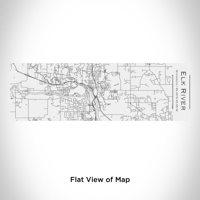 Rendered View of Elk River Minnesota Map Engraving on 10oz Stainless Steel Insulated Cup with Sliding Lid in White