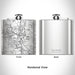 Rendered View of Elk River Minnesota Map Engraving on 6oz Stainless Steel Flask