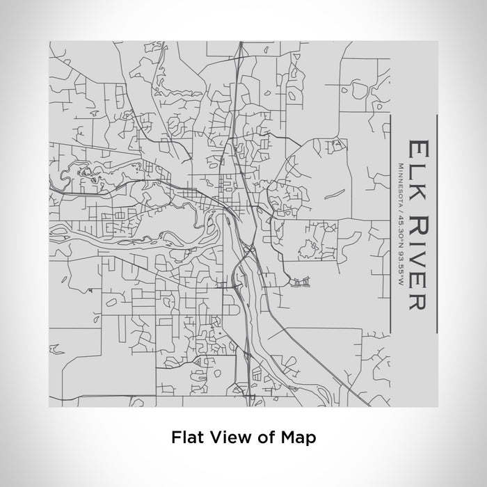 Rendered View of Elk River Minnesota Map Engraving on 17oz Stainless Steel Insulated Tumbler