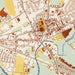 Elkton Maryland Map Print in Woodblock Style Zoomed In Close Up Showing Details