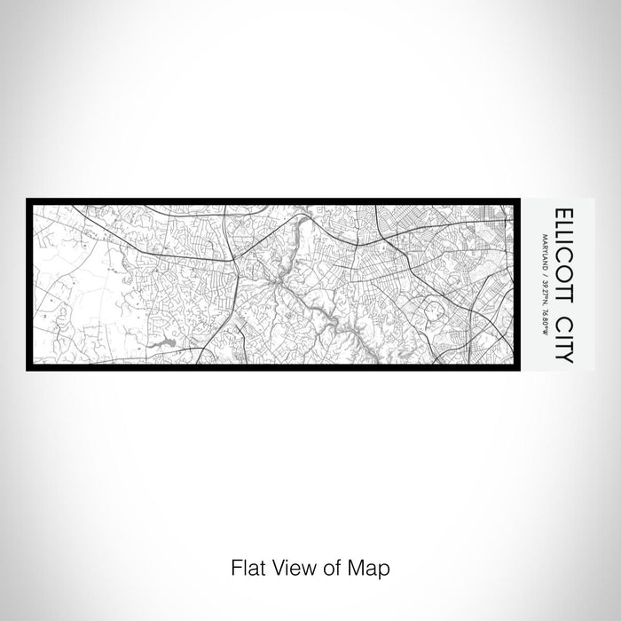 Rendered View of Ellicott City Maryland Map on 10oz Stainless Steel Insulated Cup in Classic with Sliding Lid