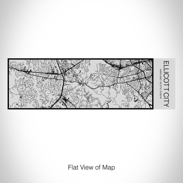 Rendered View of Ellicott City Maryland Map on 10oz Stainless Steel Insulated Cup with Sipping Lid
