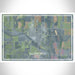 Ellsworth Kansas Map Print Landscape Orientation in Afternoon Style With Shaded Background