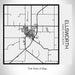 Rendered View of Ellsworth Kansas Map on 17oz Stainless Steel Insulated Tumbler in Matte White with Tactile Lines