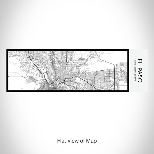 Rendered View of El Paso Texas Map on 10oz Stainless Steel Insulated Cup in Classic with Sliding Lid