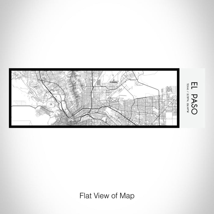 Rendered View of El Paso Texas Map on 10oz Stainless Steel Insulated Cup in Classic with Sliding Lid